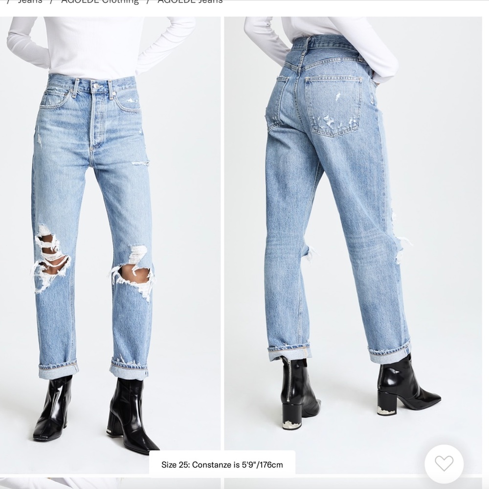 AGOLDE 90's Mid Rise Loose Fit Jeans, Color: Fall Out, Size: 29